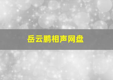 岳云鹏相声网盘