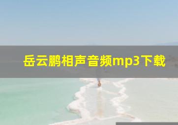 岳云鹏相声音频mp3下载