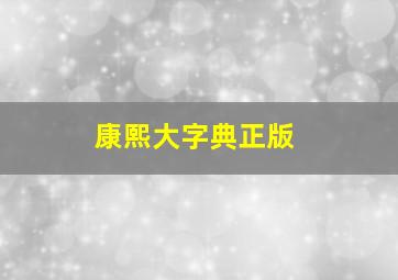 康熙大字典正版