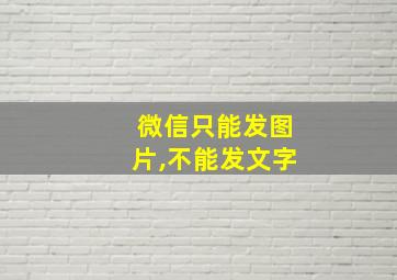 微信只能发图片,不能发文字