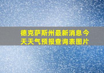 德克萨斯州最新消息今天天气预报查询表图片