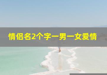 情侣名2个字一男一女爱情