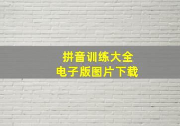 拼音训练大全电子版图片下载