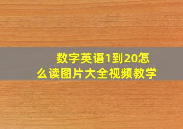 数字英语1到20怎么读图片大全视频教学