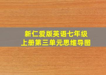 新仁爱版英语七年级上册第三单元思维导图