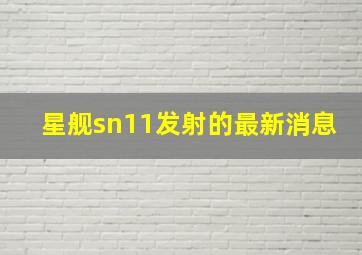 星舰sn11发射的最新消息