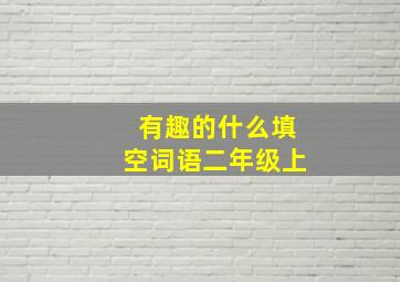 有趣的什么填空词语二年级上