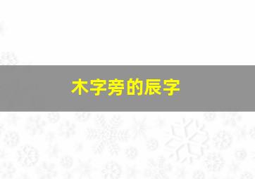 木字旁的辰字