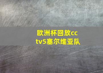 欧洲杯回放cctv5塞尔维亚队