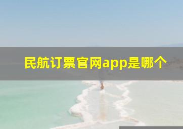 民航订票官网app是哪个