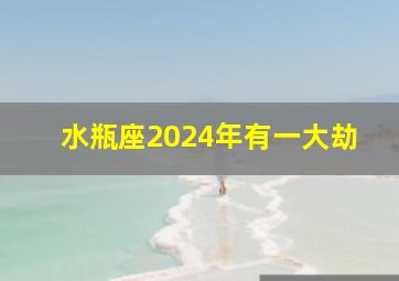 水瓶座2024年有一大劫