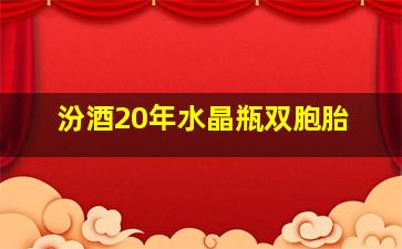 汾酒20年水晶瓶双胞胎