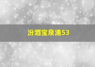 汾酒宝泉涌53