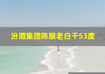 汾酒集团陈酿老白干53度