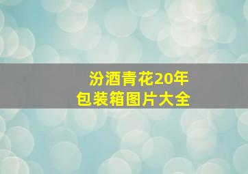 汾酒青花20年包装箱图片大全