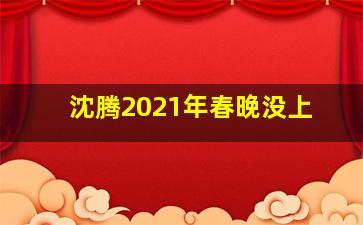 沈腾2021年春晚没上