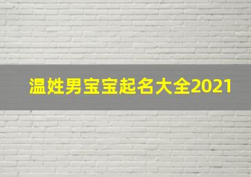 温姓男宝宝起名大全2021