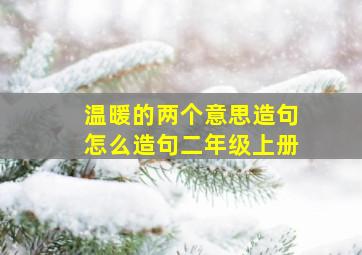 温暖的两个意思造句怎么造句二年级上册