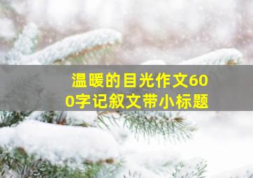 温暖的目光作文600字记叙文带小标题