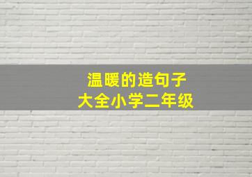 温暖的造句子大全小学二年级