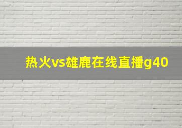 热火vs雄鹿在线直播g40