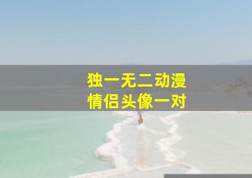 独一无二动漫情侣头像一对