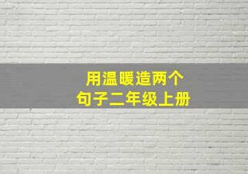 用温暖造两个句子二年级上册