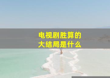 电视剧胜算的大结局是什么