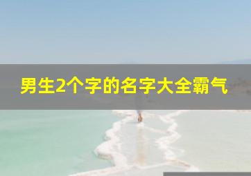 男生2个字的名字大全霸气