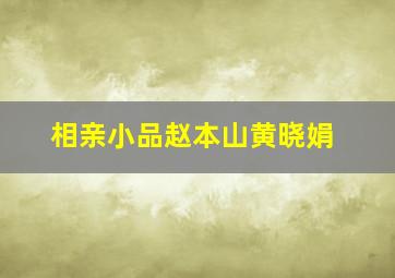 相亲小品赵本山黄晓娟