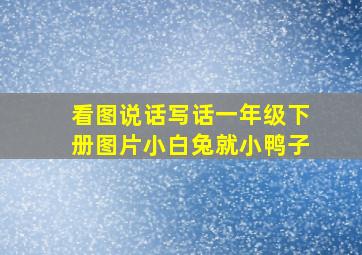 看图说话写话一年级下册图片小白兔就小鸭子