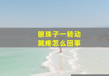 眼珠子一转动就疼怎么回事