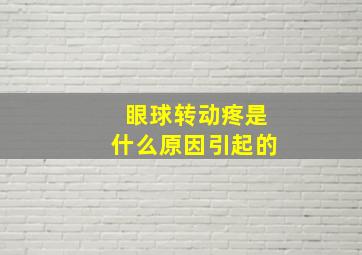 眼球转动疼是什么原因引起的