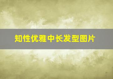 知性优雅中长发型图片