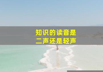 知识的读音是二声还是轻声