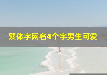 繁体字网名4个字男生可爱