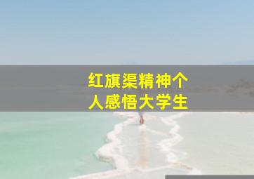 红旗渠精神个人感悟大学生