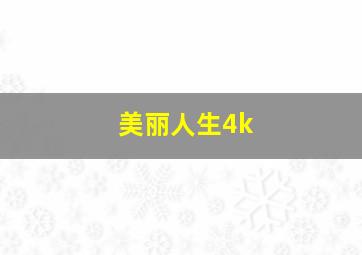 美丽人生4k