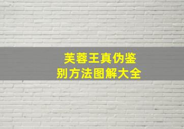 芙蓉王真伪鉴别方法图解大全