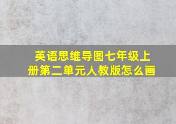 英语思维导图七年级上册第二单元人教版怎么画