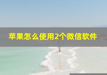 苹果怎么使用2个微信软件