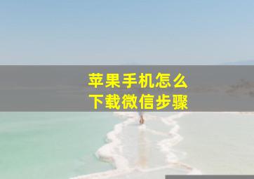 苹果手机怎么下载微信步骤