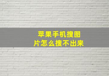 苹果手机搜图片怎么搜不出来