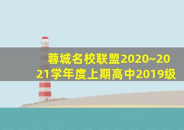 蓉城名校联盟2020~2021学年度上期高中2019级