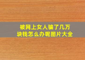 被网上女人骗了几万块钱怎么办呢图片大全