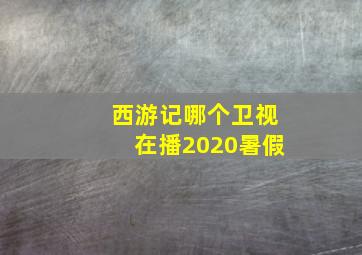 西游记哪个卫视在播2020暑假