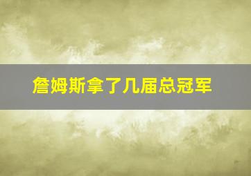 詹姆斯拿了几届总冠军