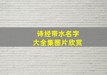 诗经带水名字大全集图片欣赏