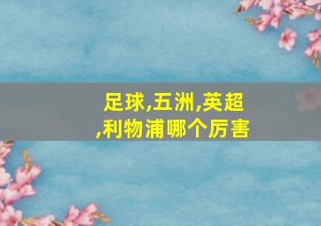 足球,五洲,英超,利物浦哪个厉害