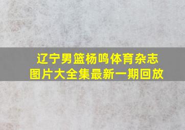 辽宁男篮杨鸣体育杂志图片大全集最新一期回放